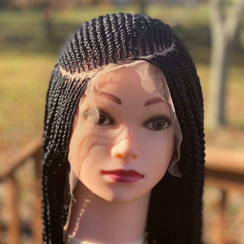 Braided weave with both side parted